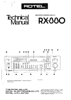 Rotel RX-880 - Technical manual 